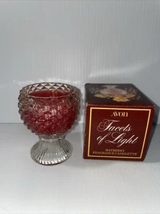 Vintage Avon Facets Of Light Bayberry Scented Fragrance Candle - Picture 1 of 6