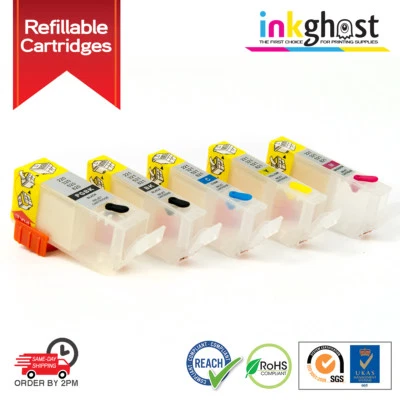 Juego de cartuchos vacíos recargables compatibles con CANON PGI-520BK CLI-521 Ip4600 Foto 1 de 4