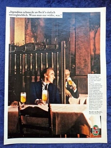 Beck´s Bier, originale Bier Werbung aus 1980 - Bild 1 von 1