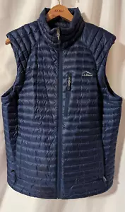 LL Bean Navy Blue Goose Down Downtek Vest Women Size M Reg Pertex Quantum - Picture 1 of 10