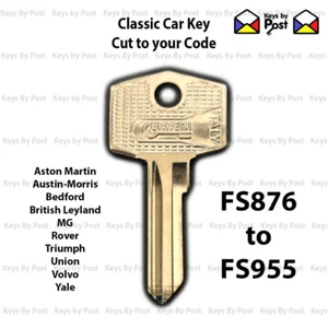 Llave de coche clásico vehículo vintage - Wilmot Breeden, serie Union FS876 - FS955 Jag - Imagen 1 de 3