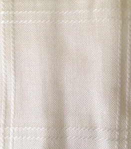 White 18 count Zweigart Anne Cotton Cloth Afghan fabric full panel 145 x 115 cm - Picture 1 of 3