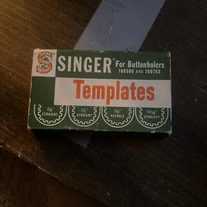 4 pc Singer Buttonholer Templates 3/8, 1/2, 5/8, 15/16 - Picture 1 of 2