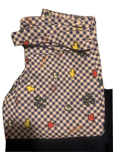 girls Blue And White Checkered shorts - Picture 1 of 6