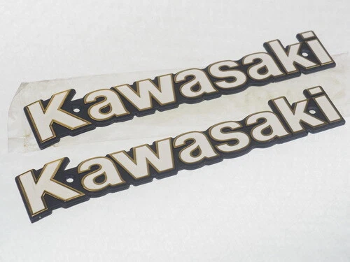 Kawasaki GTO KH110 KH125 KZ Fuel Tank Emblem Badge 56014 NEW L.C.K. - Image 1 of 4