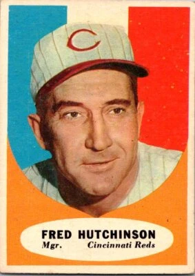 1961 Topps #135 Fred Hutchinson Baseball Card 9GG - Image 1 of 2