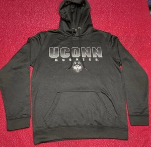 UConn Huskies Hoodie Sweatshirt Mens Size S Black Small Hood Connecticut - Picture 1 of 11