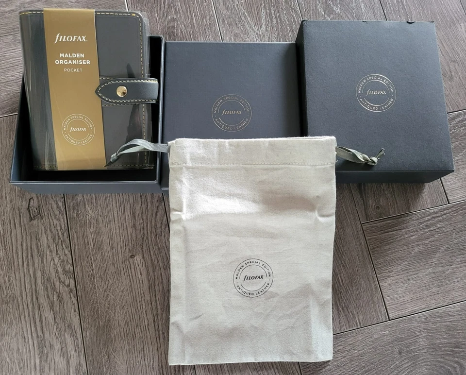 FiloFax Malden Tasche SONDERAUSGABE Leder persönlicher Organizer Tagebuchplaner - Bild 1 von 4