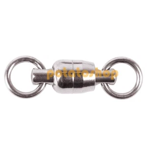 20 Stück Angelfass Rollwirbel #1-#8 massive Ringe Edelstahl Druckknöpfe - Bild 1 von 17