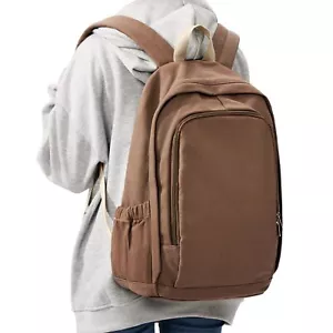 Backpack for School Women Men Canvas Backpack Bookbag for Teens Girls Boys Li... - Picture 1 of 6