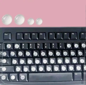 Bubble Stickers for Keyboard, Nadytype Clear Typing Keyboard Bubbles Stickers - Picture 1 of 9