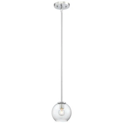 George Kovacs Exposed 1-Light Chrome Mini Pendant, Tinted Smoked Glass P1840-077 - Image 1 of 4