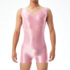 Sleeveless Slim Bodysuit Stretchy Tank Leotard Jumpsuit Underwear For Men