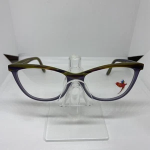 Maui Jim MJO2111 56A Brille Brillengestell 52-16-135 Lila/Braun/Limettengrün Neu ohne Etikett - Bild 1 von 7