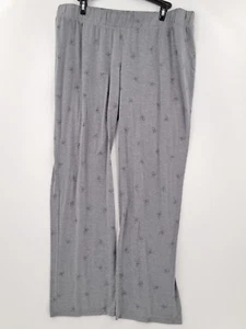 A Glow Maternity Pants Womens Large Color Gray Bee Print Elastic Stretch Waist - Picture 1 of 5