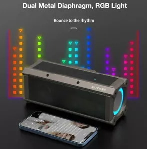 BlitzWolf® BW-WA3 100W Speakers Deep Bass RGB Waterproof 5000mah UK Stock - Picture 1 of 12