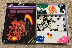 VINTAGE 1984 OIL BARONS STRATEGY GAME APPLE EPYX PC COMPUTER Parts Only - Picture 1 of 2