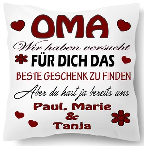 OMA Cushion With Name Personalised, Gift, Pillow Printed, Christmas - Picture 1 of 5