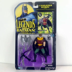 Juego de ballesta y escudo Crusader Robin de Legends of Batman serie 1995 en tarjeta - Imagen 1 de 6
