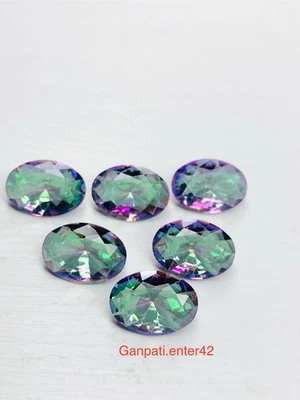 Mystic Quartz Faceted Oval Cut 18x13 MM Multi Color Calibrated Loose Gemstone E - Image 1 of 4