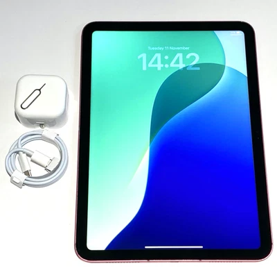 Apple iPad 10th Gen. 64GB Pink A2757 WiFi & 5G Unlocked -3 Months Warranty-E33 - Image 1 of 4