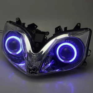 Assemblage lampe phare oeil ange bleu pour Honda CBR600 CBR 600 F4I 2001-2007 - Photo 1/12