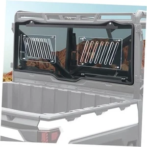 Vented Rear Window Compatible with Polaris Ranger XP 1000/CREW Smoke Tinted - Picture 1 of 7