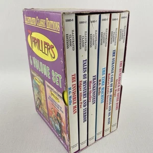 Thrillers 6 Volume Book Set The Time Machine Frankenstein Invisible Man x6 1983 - Picture 1 of 22