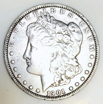 1901 P MORGAN DOLLAR! OUTSTANDINGLY RARE DATE! FANTASTIC SCARCE FIND! NR #K2477 - Image 1 of 3