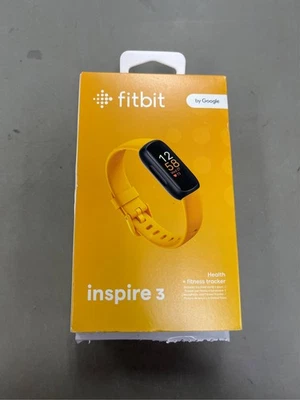 Reloj rastreador de bienestar Fitbit Inspire 3 Morning Glow, 19,5 mm - amarillo 4 Foto 1 de 3