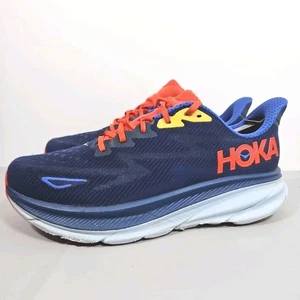 Hoka One One Clifton 9 WIDE Herren Größe 10 2E Blau Laufschuhe Sneaker EU 44 - Bild 1 von 10