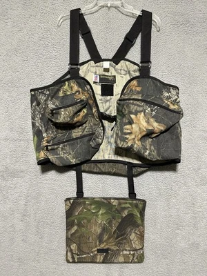 Tarantula Bird Hunting Mossy Oak Break Up Camo Turkey Vest USA Made XL Rare VTG - Image 1 of 4