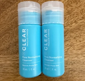 2 x Paula's Choice Clear Pore Normalising Cleanser Blemish-Prone 30ml Sealed - Picture 1 of 1