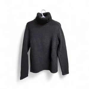 GAP Grobstrick Wollmischung Rollkragen Pullover Damen Large anthrazit grau  - Bild 1 von 5