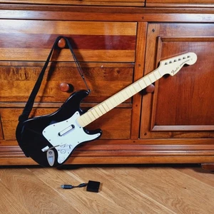 Rock Band Fender Stratocaster PS3 Guitar & Dongle PlayStation 3 Tested Working - Picture 1 of 17