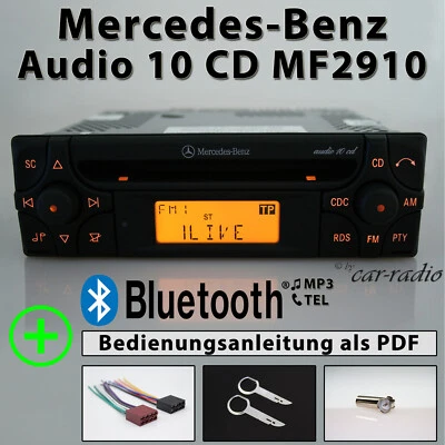 Mercedes Original Autoradio Bluetooth MP3 MF2910 Audio 10 CD Radio RDS Code Set - Bild 1 von 4