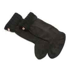 Hunter 241764 Womens Original 6 Stitch Cable Knit Boot Socks Black Size Medium