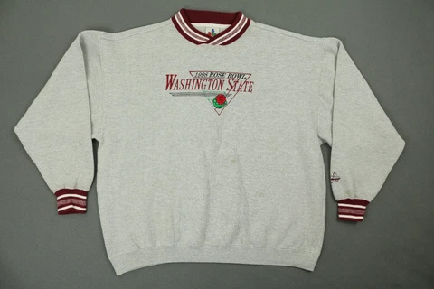 Vtg WSU Washington State University Cougars Rose Bowl 1998 Sweatshirt XL Cover