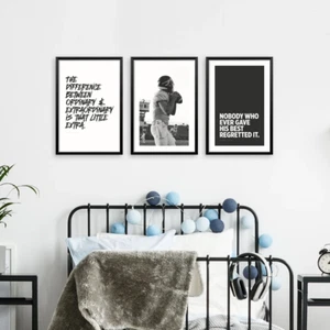 Set of 3 NFL American Football Quotes Abstract Modern Wall Art, Home Decor - Bild 1 von 2