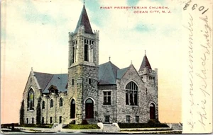 Postal 1910 Ocean City Nueva Jersey Primera Iglesia Presbiteriana D101 - Imagen 1 de 2