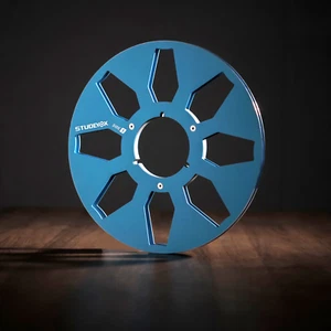 2X Standard 10.5" Aluminum Blue Take Up Reels For Reel To Reel Tape Recorders - Picture 1 of 6