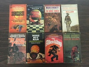 8 - vintage SciFi Books - Various Authors - Sunburst - Killer - None But Man - Picture 1 of 7