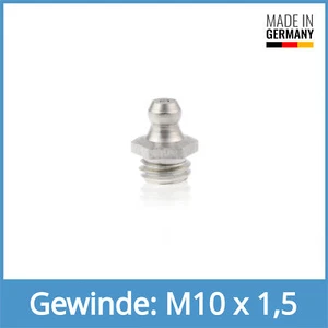 DIN 71412 A (H1) M10 x 1,5 Edelstahl V2A Kegelschmiernippel Schmiernippel - Bild 1 von 1