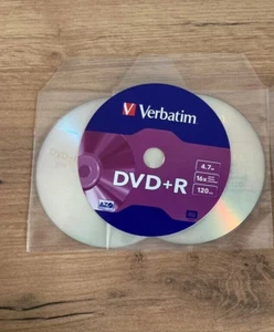2 DVD+R VERBATIM VERGINI + BUSTINE ALTA QUALITA 16X MAT SILVER ADVANCED AZO - Picture 1 of 7