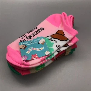 Squishmallows Ankle Socks 3 Pack Shoe Size 10-4 New - Picture 1 of 7