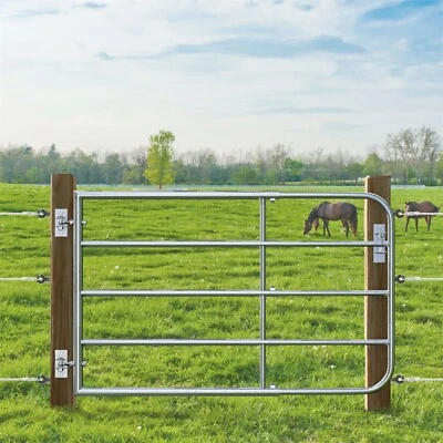 Weidetor VOSS.farming 1,05-1,7m 90cm Montageset Weide Tor Weidezaun Gatter Pferd