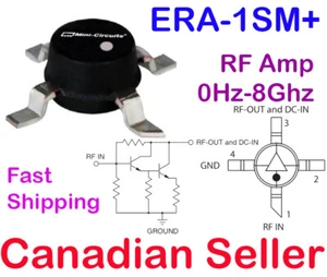 ERA-1SM+ IC RF Amplifier 0-8GHZ P1-12db Gain-8.2db Mini-Circuits - Imagen 1 de 1
