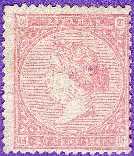 ANTILLAS ESPAÑA, YV # 29, M SIN GOMA, CON CORTE MILIMITADOR A LA IZQUIERDA Foto 1 de 1