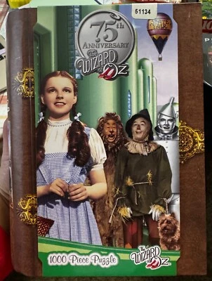 Rompecabezas El Mago de Oz 75 Aniversario 1000 Piezas en Caja de Libro SELLADO Foto 1 de 4