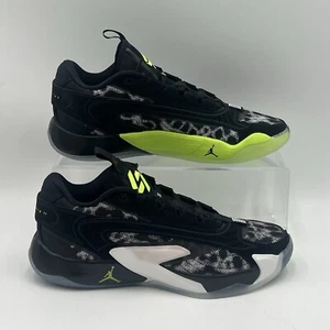Mens Size 9 Nike Air Jordan Luka 2 Black White Volt Sneakers DX8733 017 NEW - Picture 1 of 7
